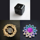 3 Beloved Fidget Spinners Bundle Black Gold Mandala