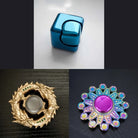 3 Beloved Fidget Spinners Bundle Turquoise Gold Mandala