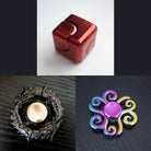3 Beloved Fidget Spinners Bundle Red Black Swirl