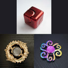 3 Beloved Fidget Spinners Bundle Red Gold Swirl