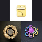 3 Beloved Fidget Spinners Bundle Gold Gold Swirl