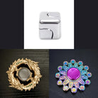 3 Beloved Fidget Spinners Bundle Metallic Silver Gold Mandala