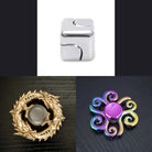 3 Beloved Fidget Spinners Bundle Metallic Silver Gold Swirl