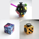3 Fidgeting Cubes Bundle Galaxy (Weighted) Copper Multi Colored