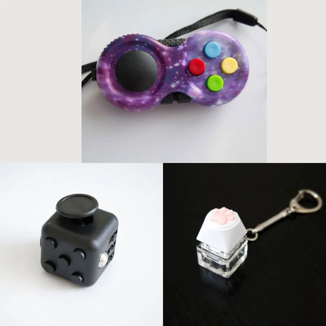 3 Bestselling Fidgets Bundle All Black Galaxy