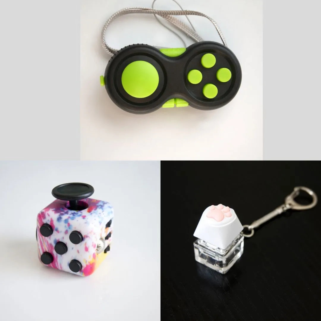 3 Bestselling Fidgets Bundle Paint Splatter Green