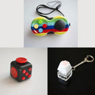 3 Bestselling Fidgets Bundle Red & Black Rainbow