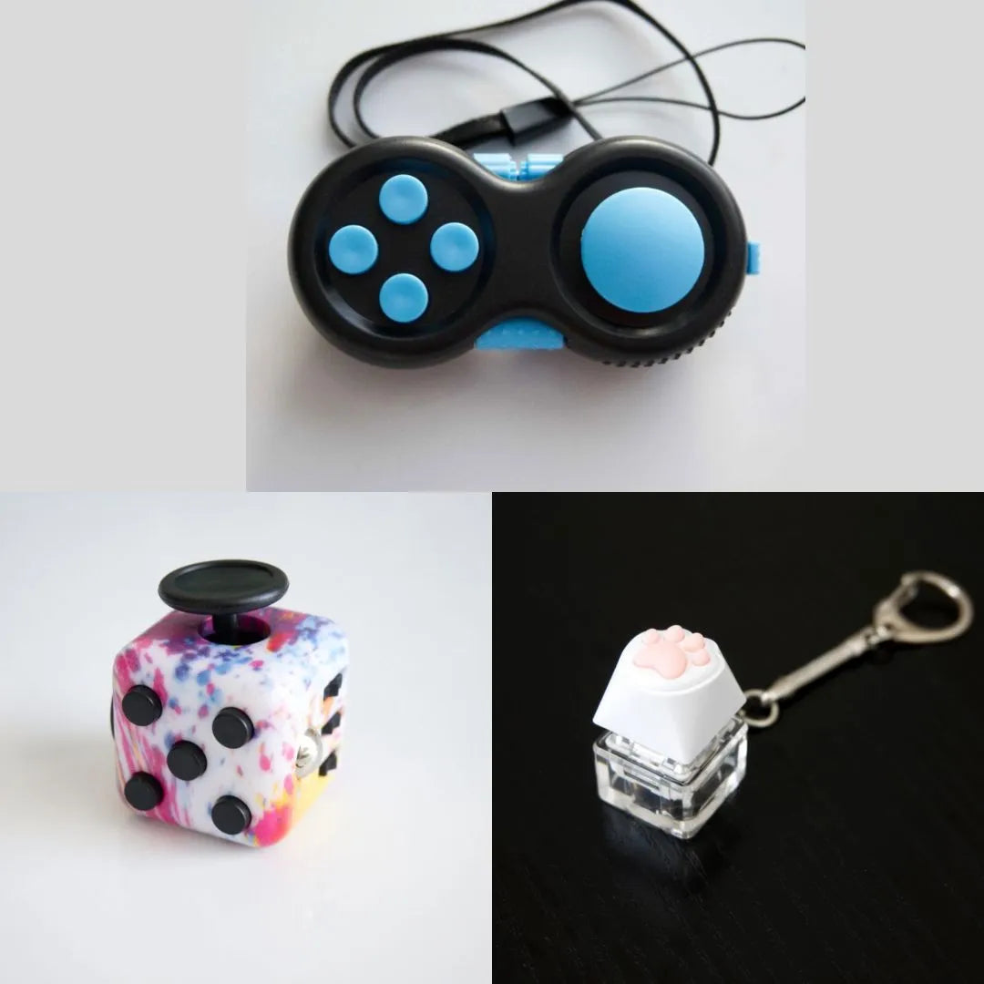 3 Bestselling Fidgets Bundle Paint Splatter Turquoise