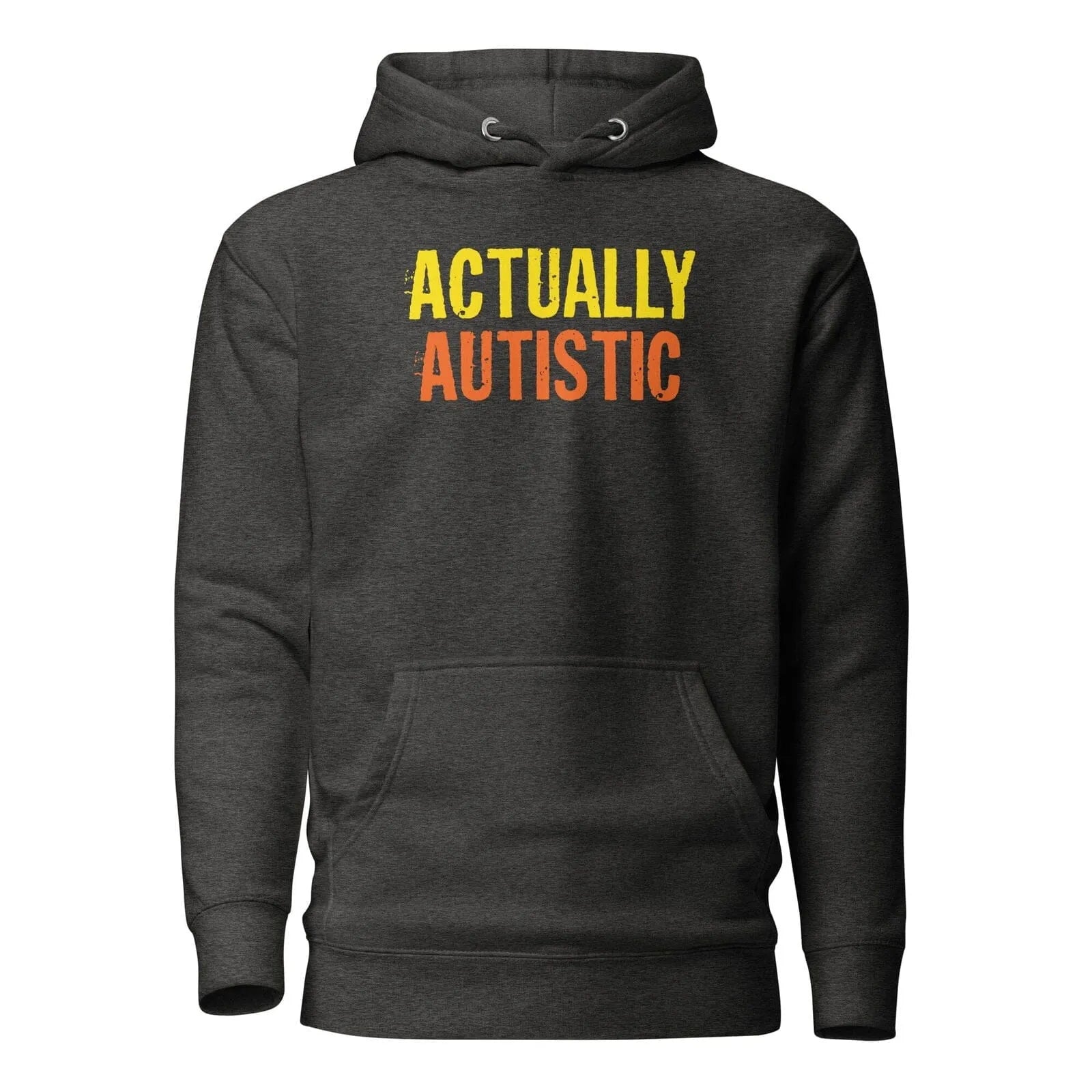 Actually Autistic Unisex Hoodie Charcoal Heather S