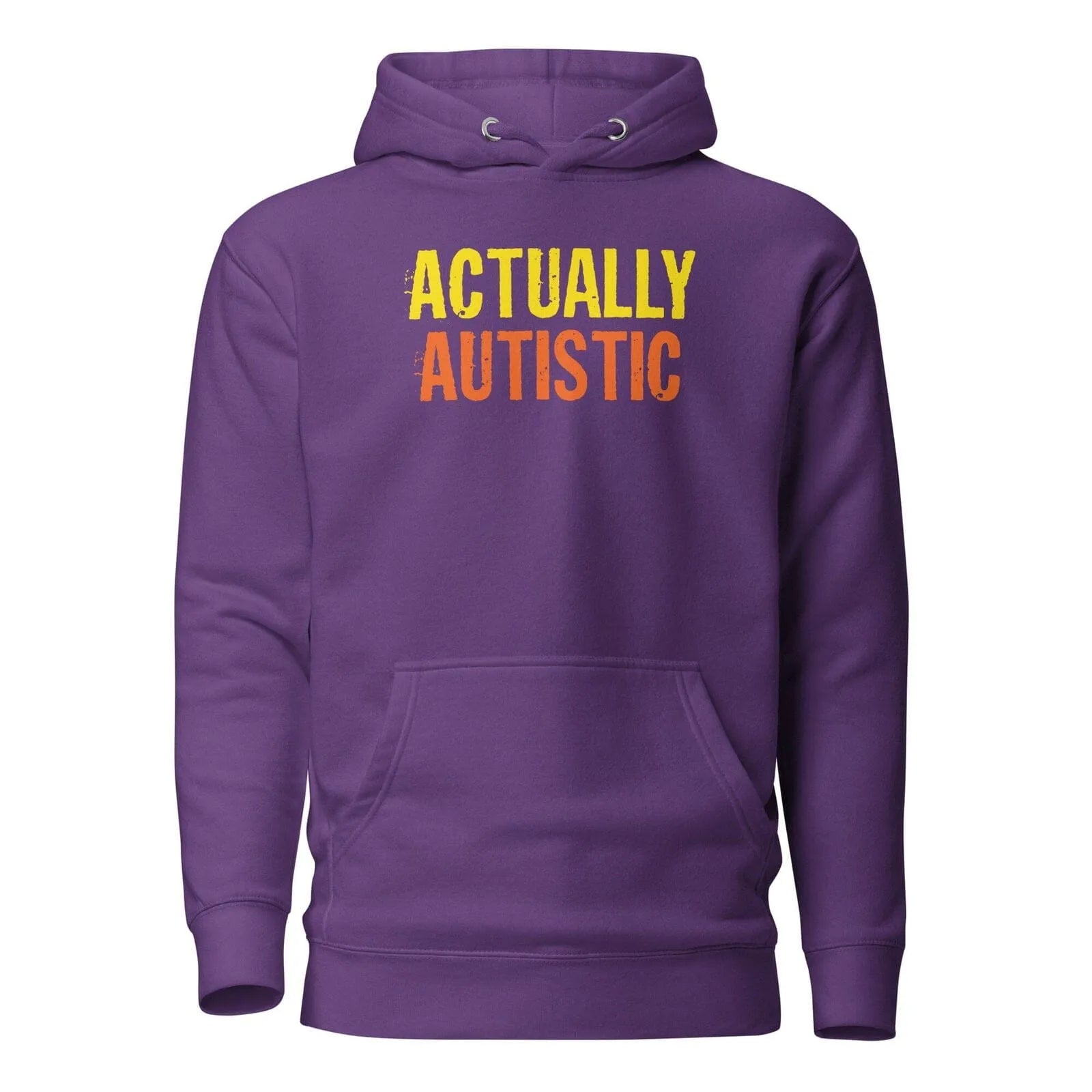 Actually Autistic Unisex Hoodie Purple S