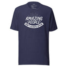 Amazing People Don't Always Speak Unisex t-shirt Heather Midnight Navy S