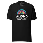 AuDHD Acceptance Unisex t-shirt Black XS