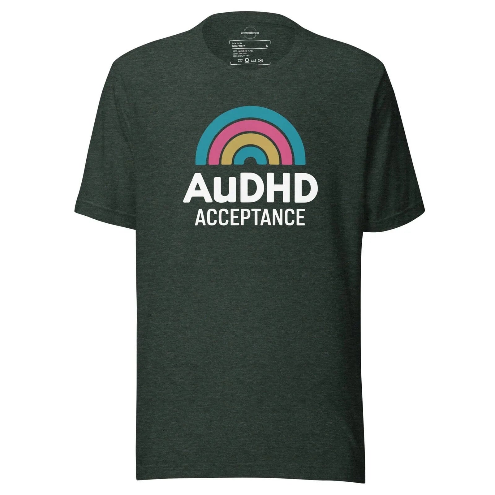 AuDHD Acceptance Unisex t-shirt Heather Forest S