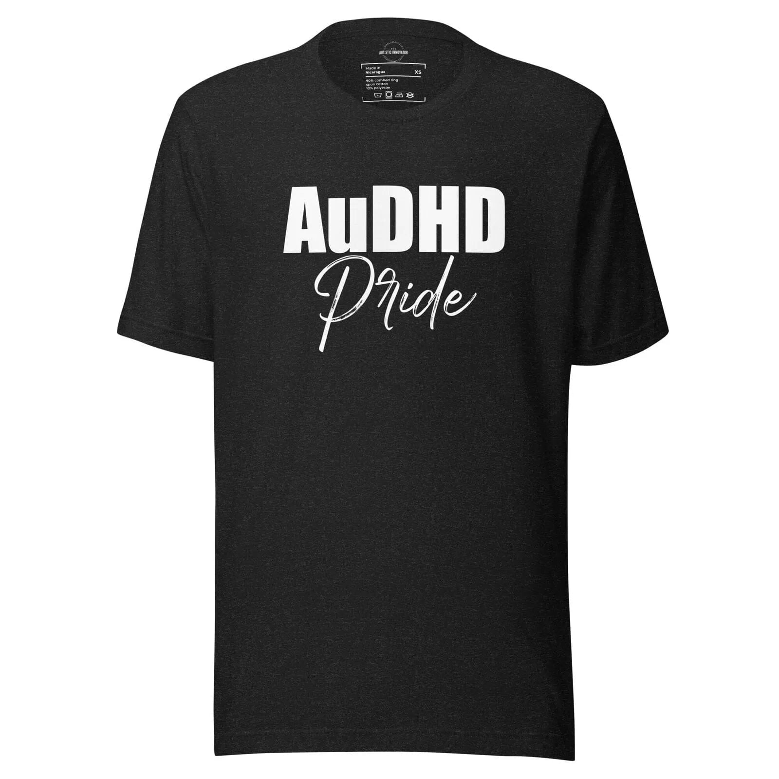 AuDHD Pride Unisex t-shirt Black Heather XS