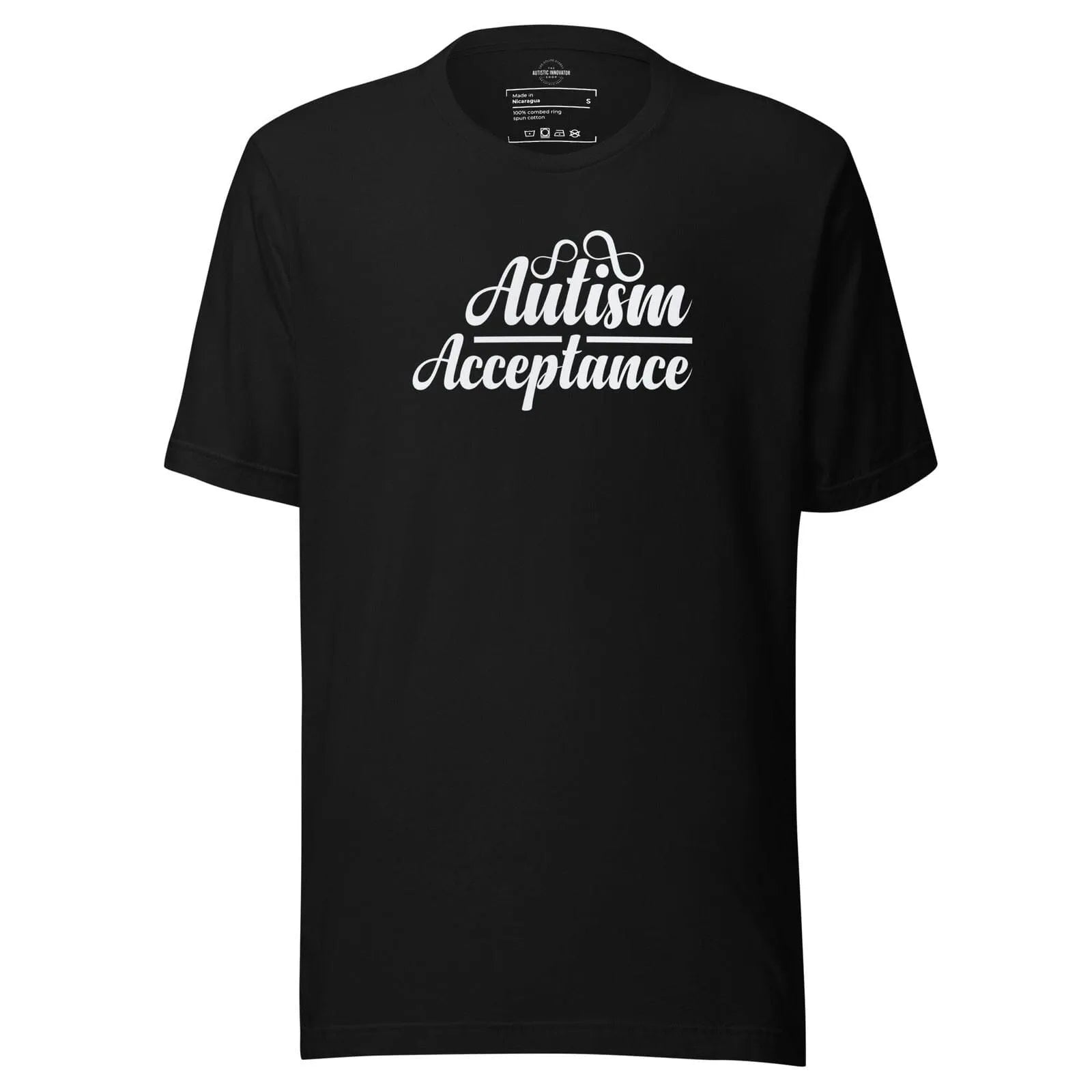 Autism Acceptance Unisex t-shirt Black S