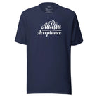 Autism Acceptance Unisex t-shirt Navy S