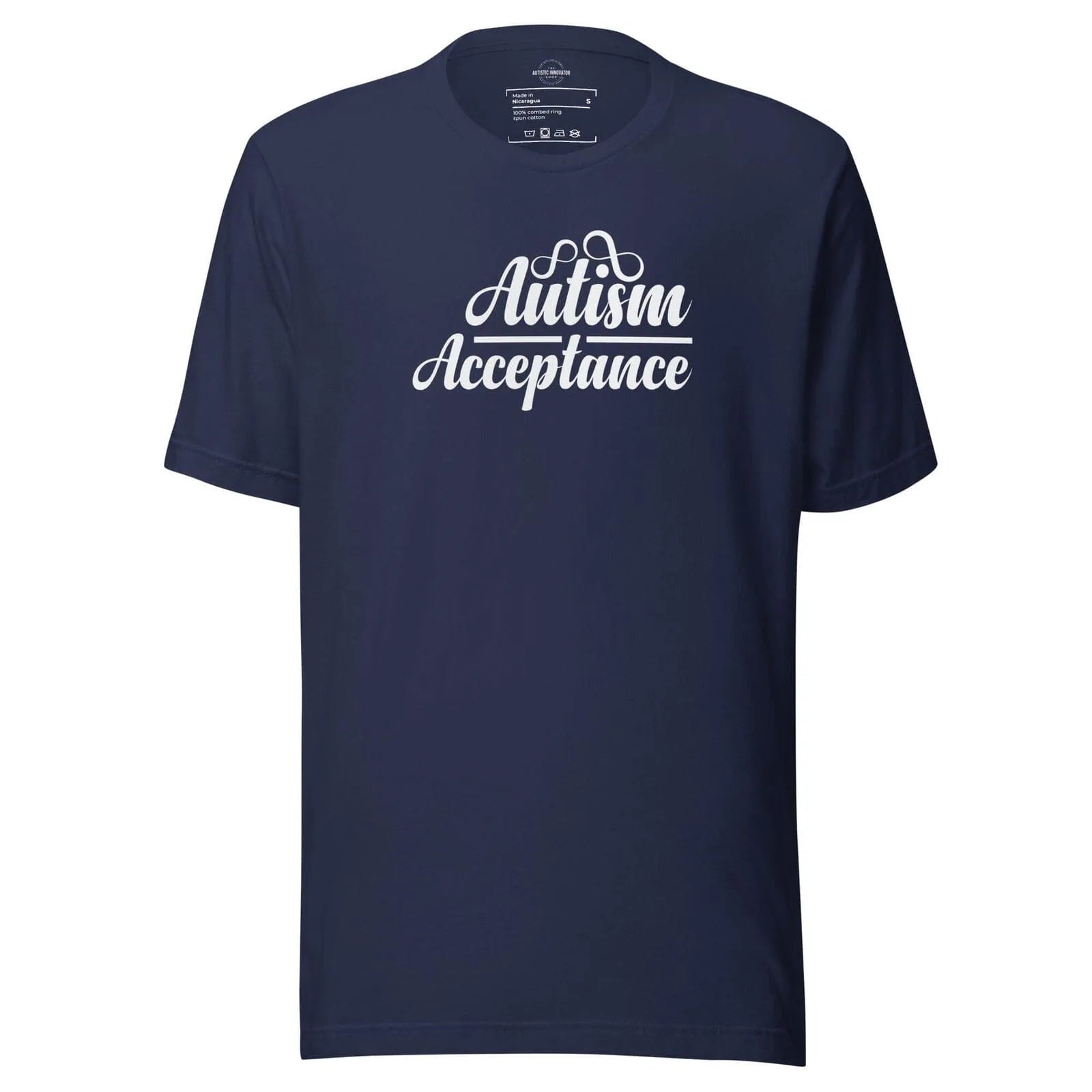Autism Acceptance Unisex t-shirt Navy S