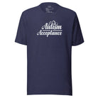 Autism Acceptance Unisex t-shirt Heather Midnight Navy S