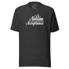 Autism Acceptance Unisex t-shirt Dark Grey Heather S