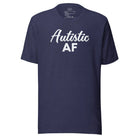 Autistic AF Unisex t-shirt Heather Midnight Navy S