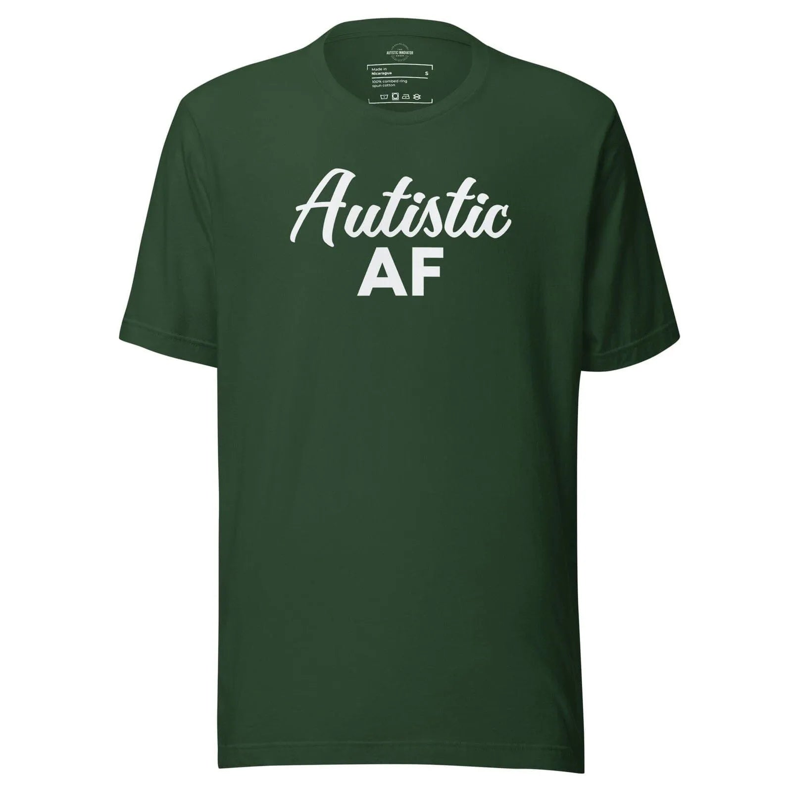 Autistic AF Unisex t-shirt Forest S