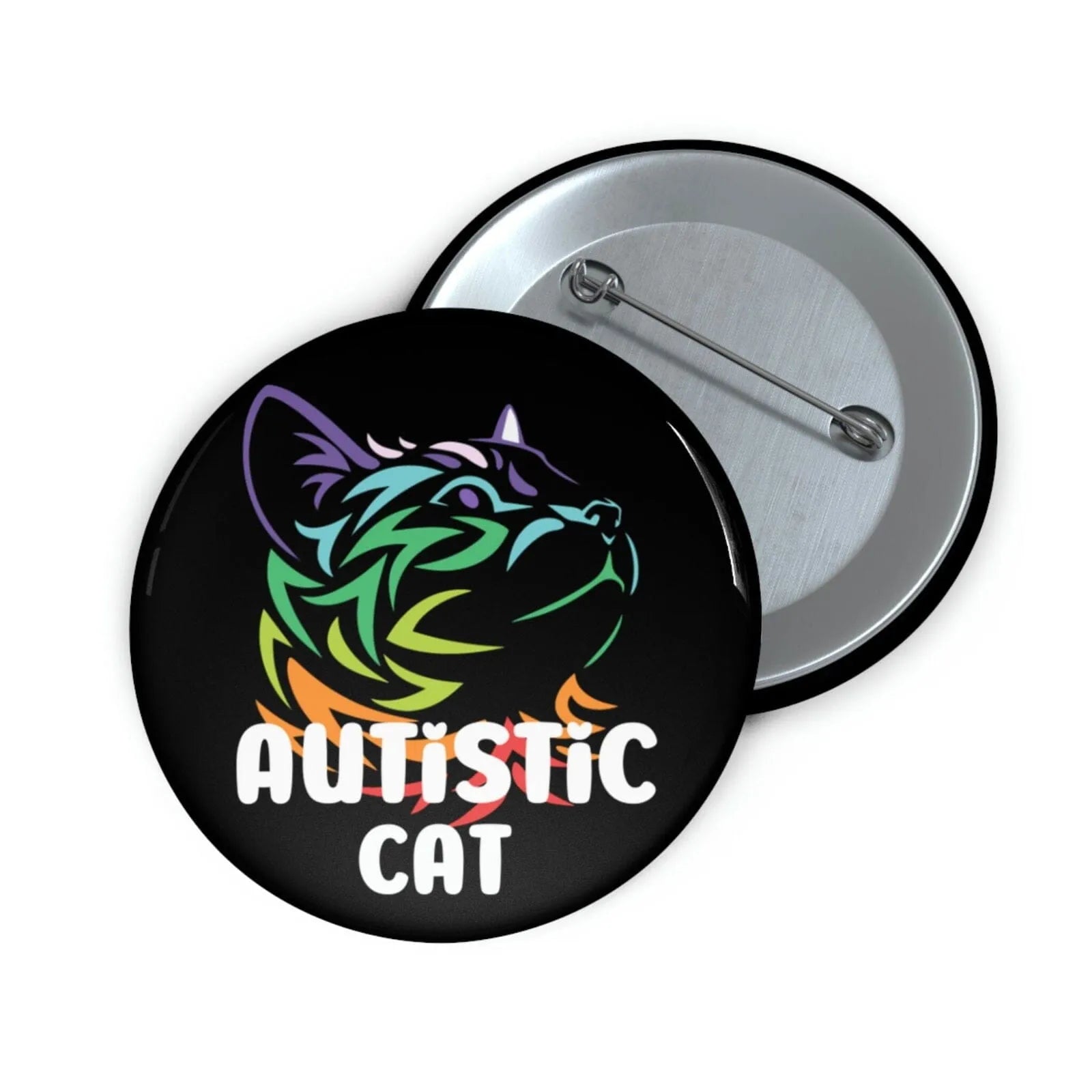 Autistic Cat Pin