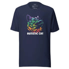 Autistic Cat Unisex t-shirt Navy S
