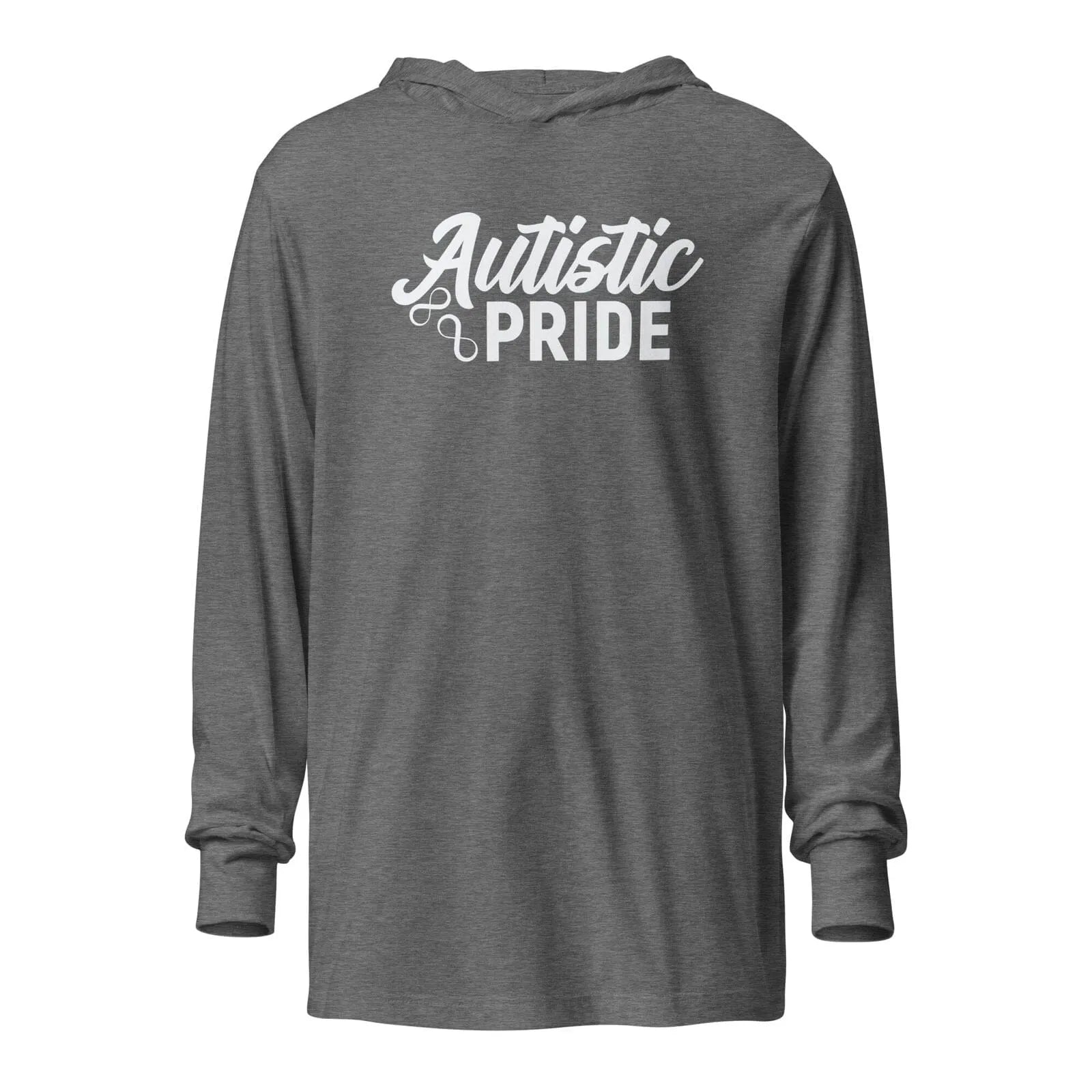 Autistic Pride Unisex Hooded long-sleeve tee Grey Triblend XS