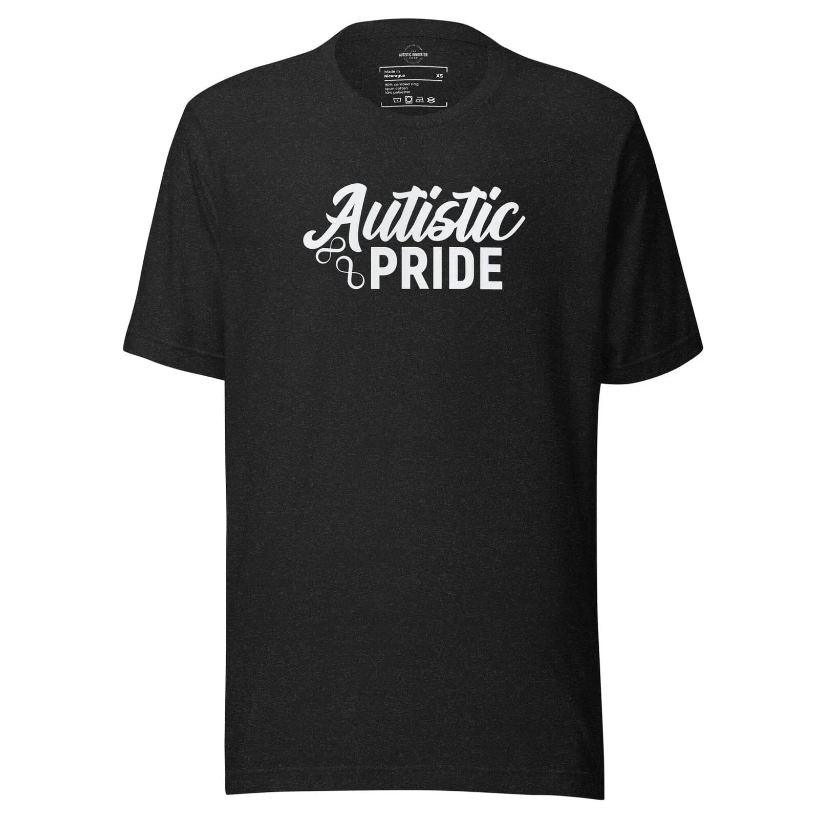 Autistic Pride Unisex t-shirt Black Heather XS