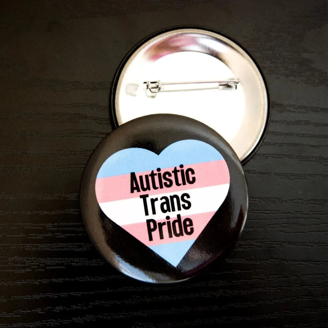 Autistic Trans Pride Pin