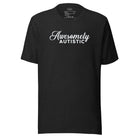 Awesomely Autistic Unisex t-shirt Black Heather XS