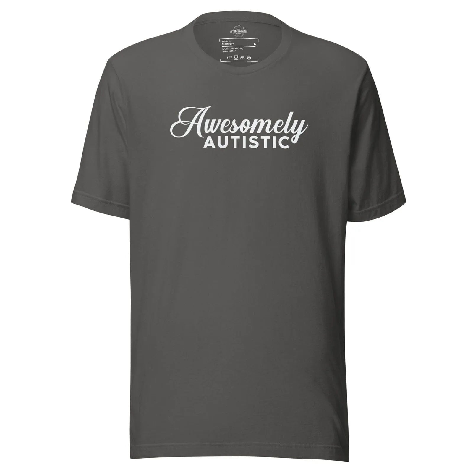Awesomely Autistic Unisex t-shirt Asphalt S