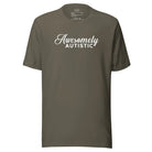 Awesomely Autistic Unisex t-shirt Army S