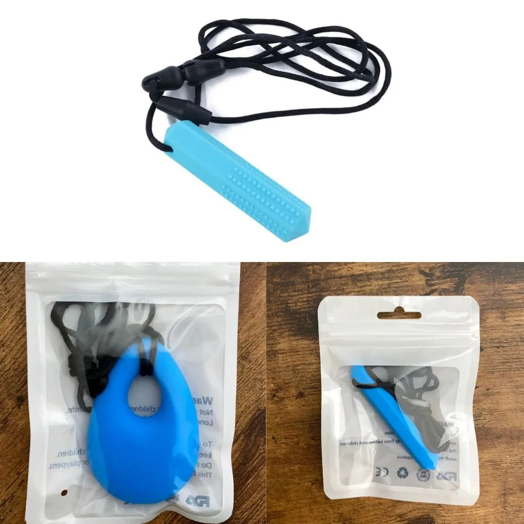 Chew Necklace Favorites Bundle (choose your colors) Blue Blue Blue