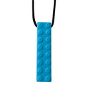 Block Pendant Chew Necklace Blue