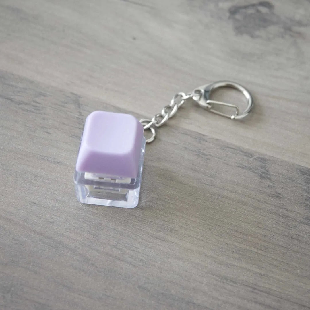 Colorful Keyboard Fidget Keychain Purple
