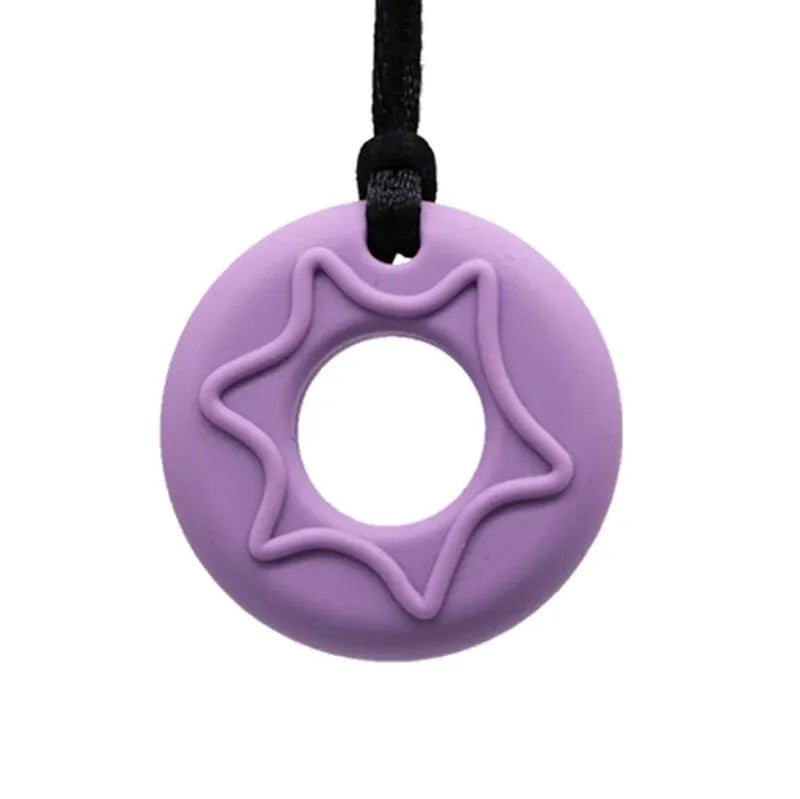 Donut Chew Necklace Purple