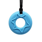 Donut Chew Necklace Blue
