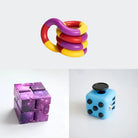 Fidget Bestsellers Bundle (choose your colors) Sky Blue Purple Galaxy Purple red yellow