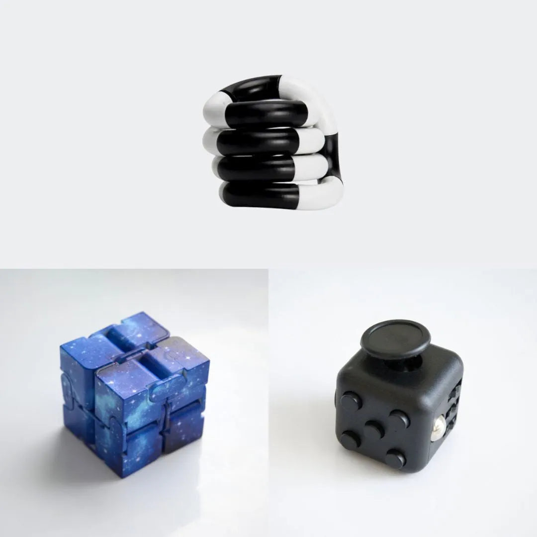 Fidget Bestsellers Bundle (choose your colors) All Black Blue Galaxy Black and white