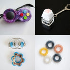 Fidget Toy Favorites Bundle (choose your colors) Turquoise Galaxy Golden Rainbow