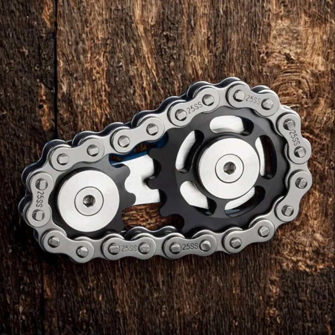Gear Chain Fidget Toy Black