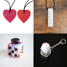 Hard Chewer Bundle + Fidgets 2 Pack Marble Paint Splatter