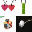 Hard Chewer Bundle + Fidgets 2 Pack Green Watercolor