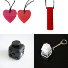 Hard Chewer Bundle + Fidgets 2 Pack Red All Black