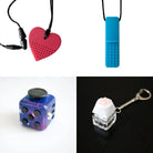 Hard Chewer Bundle + Fidgets Magenta Blue Galaxy