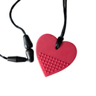 Heart Chew Necklace by The Autistic Innovator Magenta