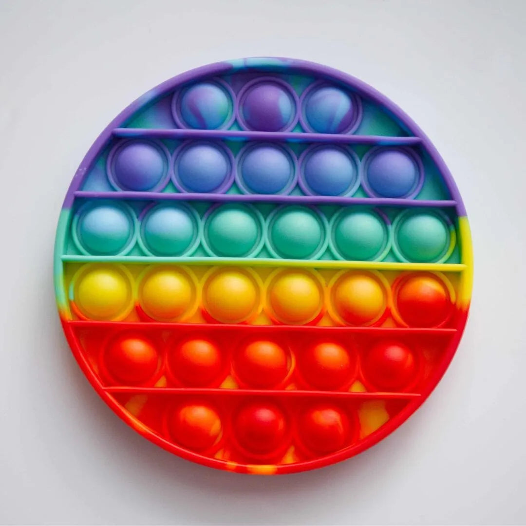 Bubble Wrap Fidget Toy (Large) Rainbow Circle