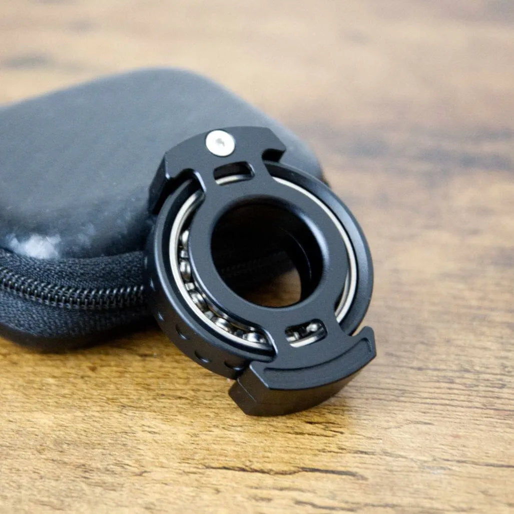 Metal Fingertip Fidget Spinner Black