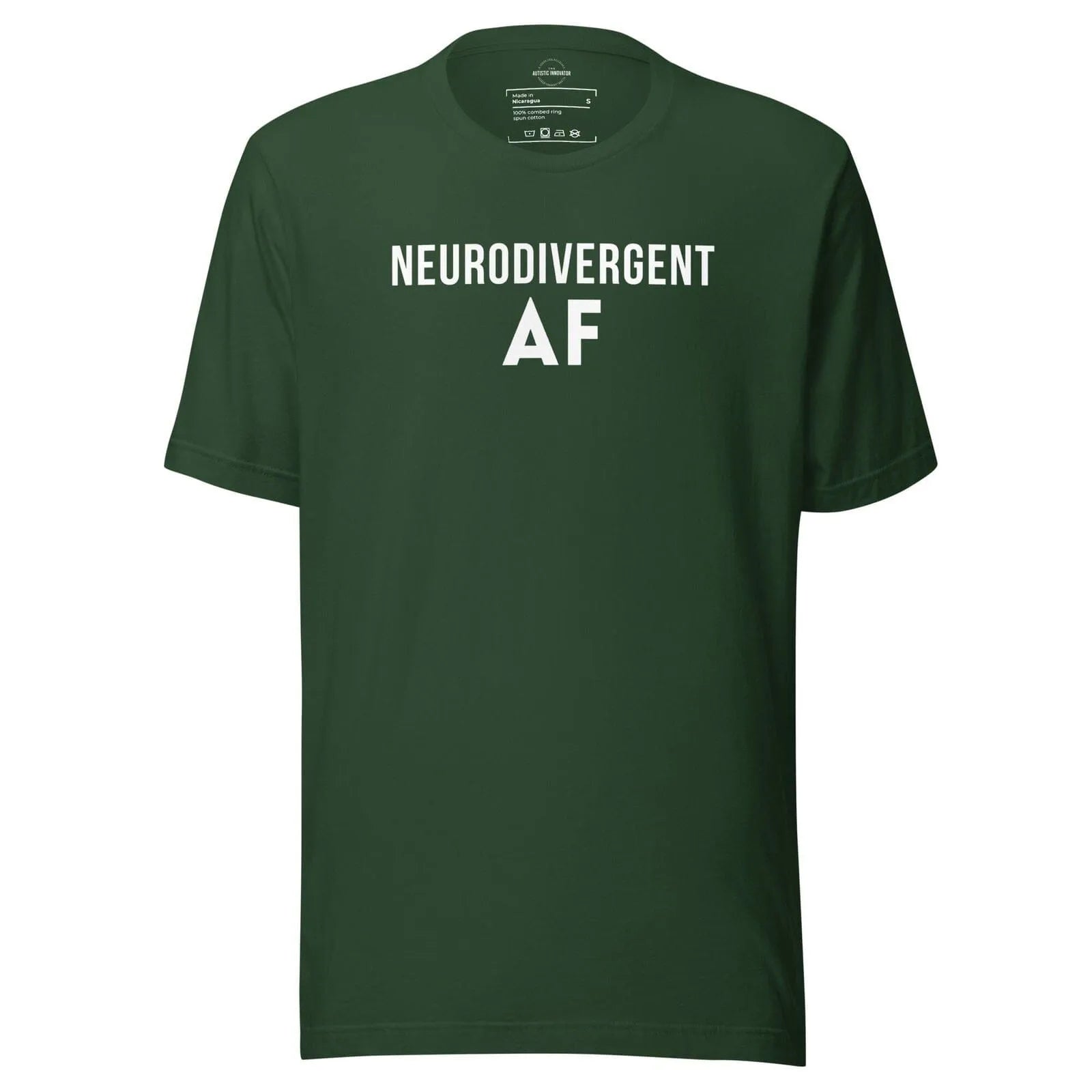 Neurodivergent AF Unisex t-shirt Forest S